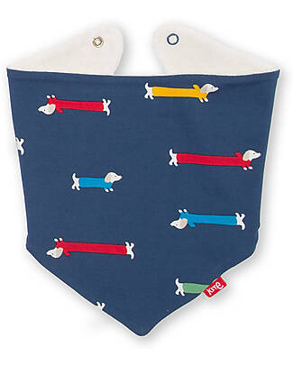 Kite Silly Sausage Bandana Bib, Reversible - GOTS Cotton Bandana Bibs