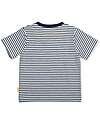 Kite T-Shirt - Blue Stripes - Multicolored Caterpillar Print - Organic Cotton T-shirts