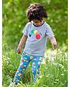 Kite T-Shirt - Blue Stripes - Multicolored Caterpillar Print - Organic Cotton T-shirts