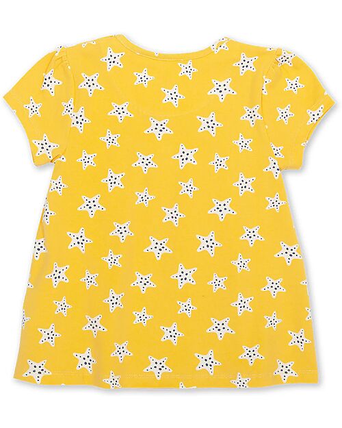 Kite T-shirt - Super Starfish - Giallo - 100% Organic Cotton Dresses_