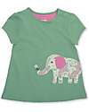 Kite T-shirt with Appliqué - Kind Ele - Green - 100% Organic Cotton Dresses_