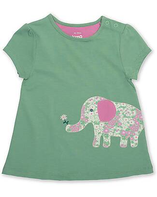Kite T-shirt with Appliqué - Kind Ele - Green - 100% Organic Cotton Dresses_