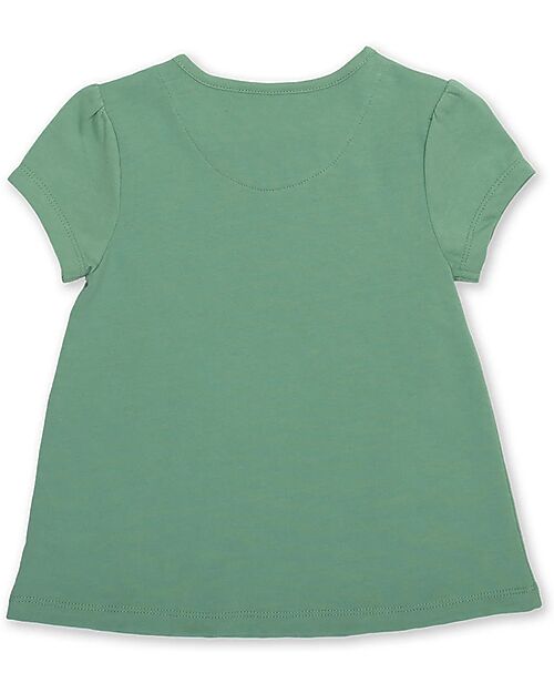 Kite T-shirt with Appliqué - Kind Ele - Green - 100% Organic Cotton Dresses_