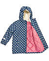 Kite Waterproof Jacket - Fab Flower - Blue Navy - Quilted Lining Waterproof