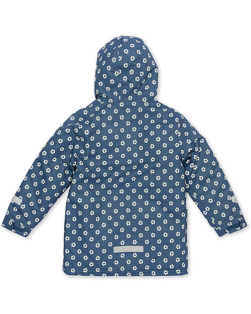 Kite Waterproof Jacket - Fab Flower - Blue Navy - Quilted Lining Waterproof