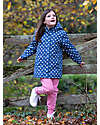Kite Waterproof Jacket - Fab Flower - Blue Navy - Quilted Lining Waterproof