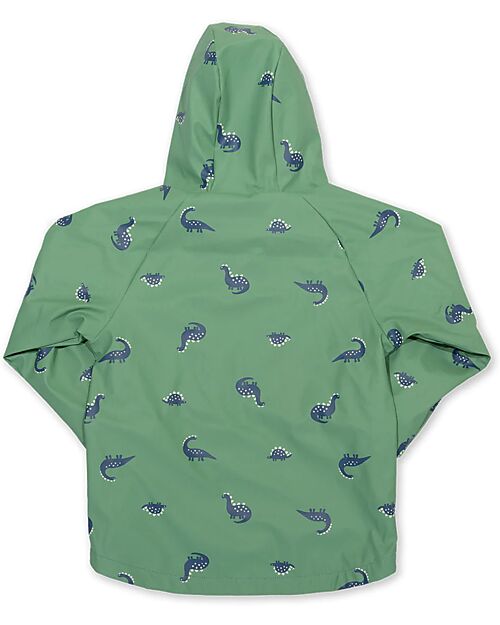 Kite Waterproof Jacket - Green - Dino Print - 100% Recycled Material Waterproof