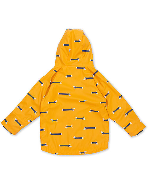 Kite Waterproof Jacket - Silly Sausage - Yellow - Fleece Lining Waterproof