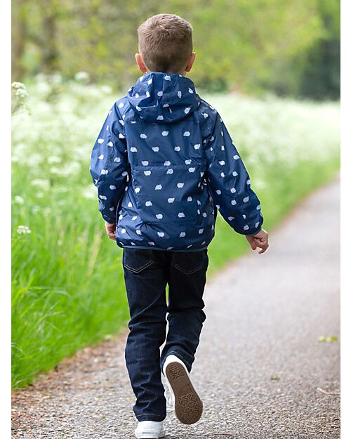 Kite Windproof Waterproof Jacket - Blue - Sheep - 100% Recycled Materials Waterproof