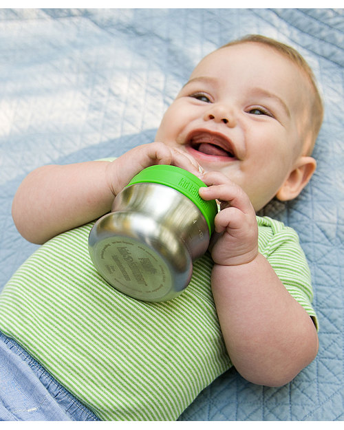 Klean Kanteen Kids Stainless Steel Baby Bottle 148 ml Safe, Robust, Slow Flow (0-6 months) Teats