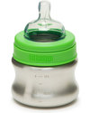 Klean Kanteen Kids Stainless Steel Baby Bottle 148 ml Safe, Robust, Slow Flow (0-6 months) Teats
