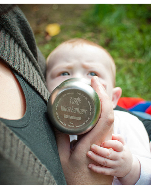 Klean Kanteen Kids Stainless Steel Baby Bottle 148 ml Safe, Robust, Slow Flow (0-6 months) Teats