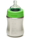 Klean Kanteen Kids Stainless Steel Baby Bottle 266 ml Safe, Robust, Medium Flow (0-6 months) Teats