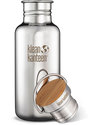 Klean Kanteen Reflect Stainless Steel Water Bottle 532 ml - Mirrored Steel - Modern, Functional, Sustainable Thermos Bottles