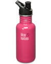 Klean Kanteen Stainless Steel Sport Water Bottle 532 ml - Pink Anemone - Robust, Light and Safe Thermos Bottles