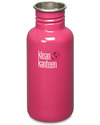 Klean Kanteen Stainless Steel Sport Water Bottle 532 ml - Pink Anemone - Robust, Light and Safe Thermos Bottles