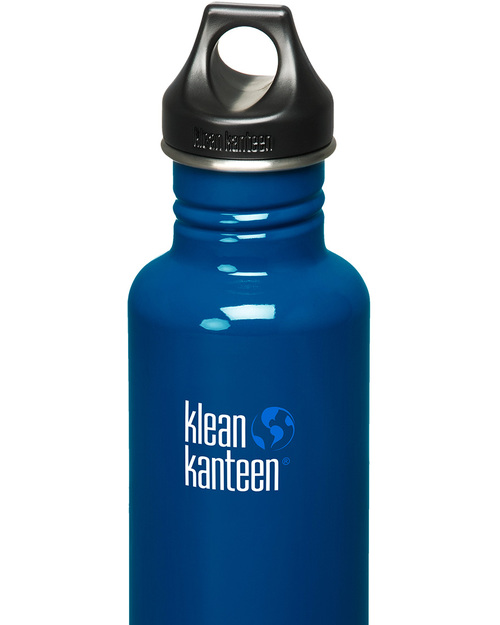 Klean Kanteen Stainless Steel Sport Water Bottle 800 ml - Blue - Robust, Light and Safe Thermos Bottles