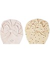 Konges Slojd 2 Pack Bambi Bonnet - Bloom/Lavendar Mist - Organic Cotton Sunhats