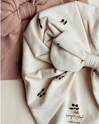 Konges Slojd 2 Pack Bambi Bonnet - Cherry/Rugby Tan - Organic Cotton Sunhats