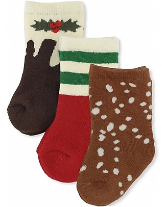 Konges Slojd 3 Pack Socks - Christmas - Organic Cotton Socks