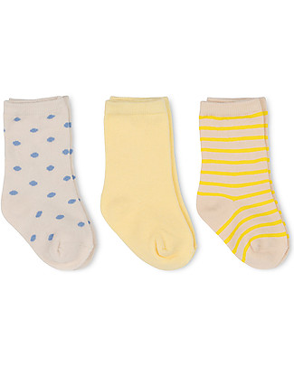 Konges Slojd 7 Pack Lurex Socks - Golden Haze, Stripe, Dots Socks