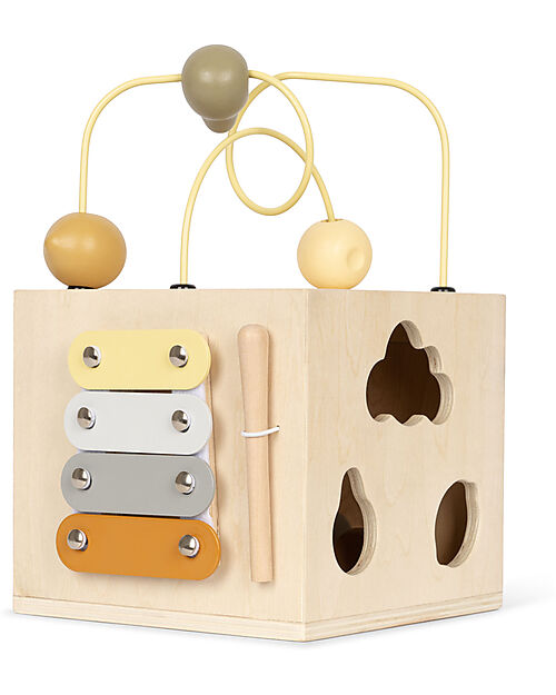 Konges Slojd Activity Cube - FSC Wood - Stimulates Creativity from 18 Months! Montessori Toys