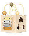 Konges Slojd Activity Cube - FSC Wood - Stimulates Creativity from 18 Months! Montessori Toys