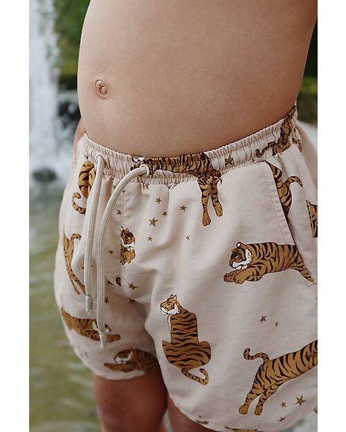 Konges Slojd Asnou Shorts - Tiger - with tie at the waist Swimming Trunks