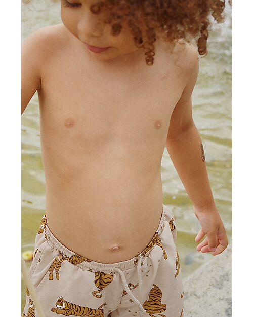 Konges Slojd Asnou Shorts - Tiger - with tie at the waist Swimming Trunks
