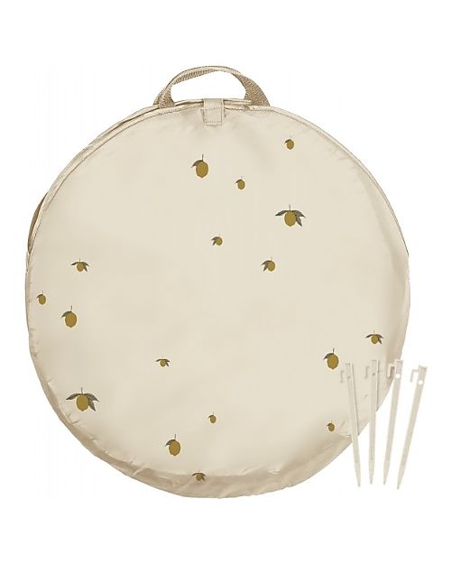 Konges Slojd Beach Tent Pop Up Shelter Anti UV - Lemon - 125x125x110 cm Beach Toys