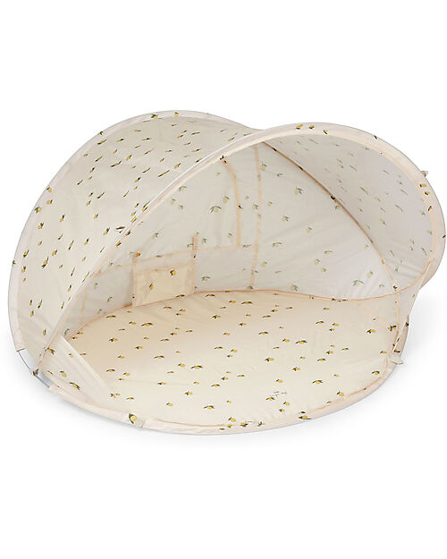 Konges Slojd Beach Tent Pop Up Shelter Anti UV - Lemon - 125x125x110 cm Beach Toys