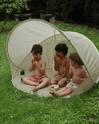 Konges Slojd Beach Tent Pop Up Shelter Anti UV - Tea Stripe - 125x110 cm Beach Toys