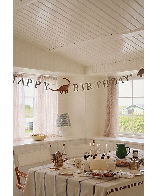 Konges Slojd Birthday Party Kit - Dinosaur Theme - FSC™ Certified Paper Wall Decorations