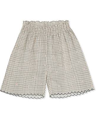 Konges Slojd Bitsy Edge Shorts - Three Leaf Check - 100 % seersucker cotton Shorts