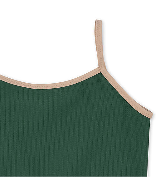 Konges Slojd Bowie Swimsuit - Smoke Pine - with Bows - Snap Button Closure Swimsuits