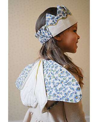 Konges Slojd Butterfly Costume - Marguerit Blue - Organic Cotton - with Scepter and Crown Dressing Up & Role Play