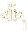 Konges Slojd Butterfly Costume - Wings Crown and Wand Set - 100% Organic Cotton Dressing Up & Role Play