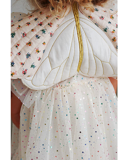 Konges Slojd Butterfly Costume - Wings Crown and Wand Set - 100% Organic Cotton Dressing Up & Role Play