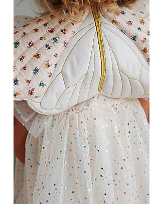 Konges Slojd Butterfly Costume - Wings Crown and Wand Set - 100% Organic Cotton Dressing Up & Role Play