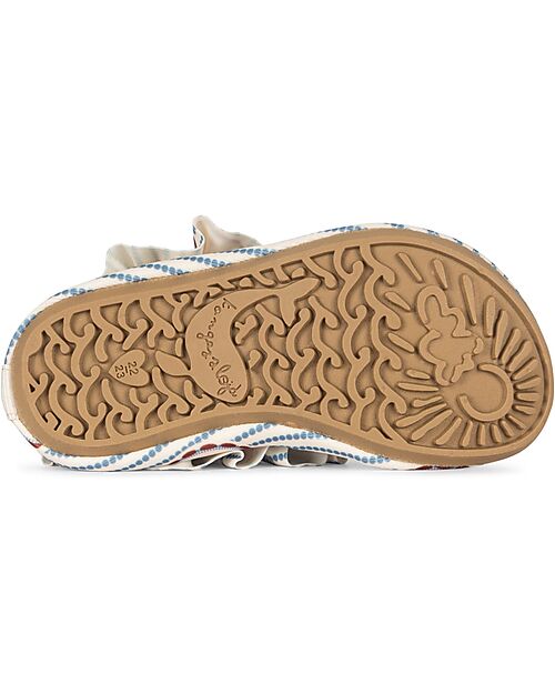 Konges Slojd Cale Swim Shoes - Cherry - Stripe - 50+ UV Protection Sandals