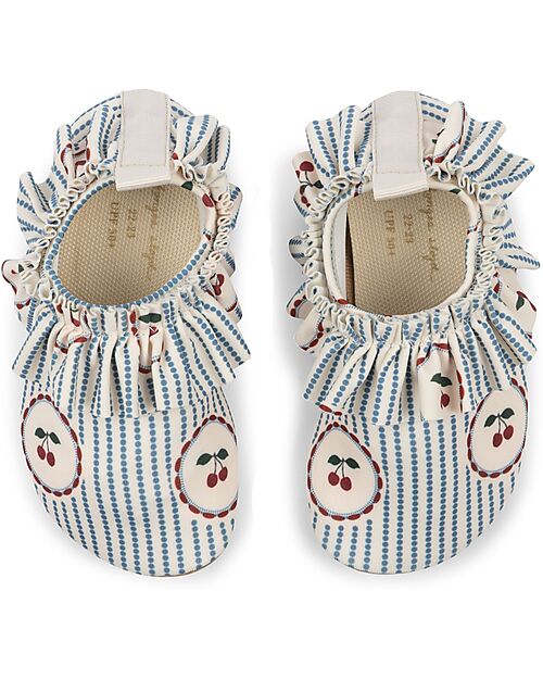 Konges Slojd Cale Swim Shoes - Cherry - Stripe - 50+ UV Protection Sandals
