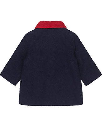 Konges Slojd Calin Coat - Dark Navy - Heart - Buckle Teddy Coats