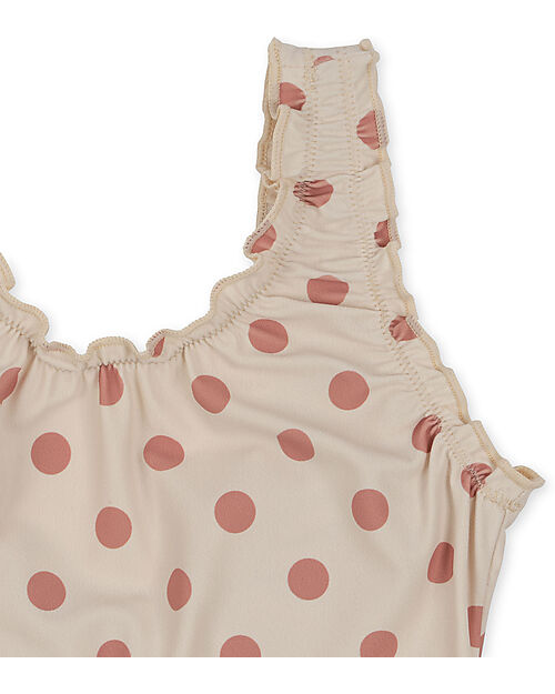 Konges Slojd Collette Swimsuit - Dots Rose - Oeko-Tex Certified Swimsuits