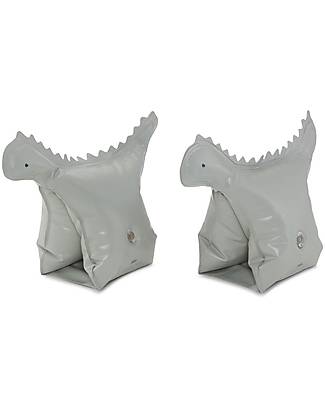 Konges Slojd Dino Water Wings - Sage Green - ecological and BPA-free PVC Beach Toys