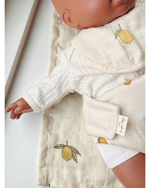 Konges Slojd Doll Nursery Set - Lemon - 100% Organic Cotton Dolls Accessories