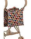 Konges Slojd Doll Stroller - Coeur Bisous - Cotton and Metal Dolls Accessories