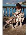 Konges Slojd Doll Stroller - Coeur Bisous - Cotton and Metal Dolls Accessories