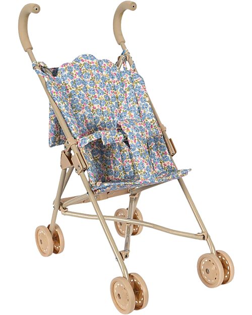 Konges Slojd Doll Stroller - Fleur Rosier - 100% Cotton - 3+ years Toy Prams