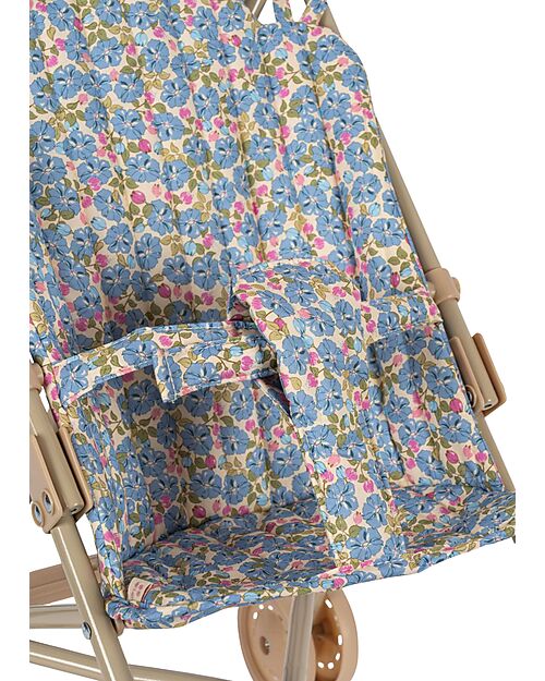 Konges Slojd Doll Stroller - Fleur Rosier - 100% Cotton - 3+ years Toy Prams
