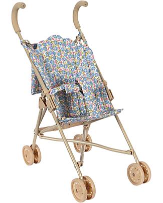 Konges Slojd Doll Stroller - Fleur Rosier - 100% Cotton Toy Prams